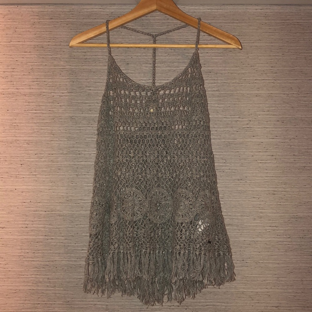 Hollister Crochet Festival Tank Top